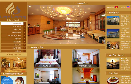 thiết kế website khách sạn